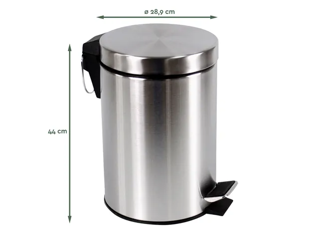 Pedaalemmer BRASQ 20 liter rvs