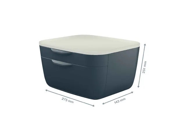 Ladenblok Leitz Cosy 2 laden grijs