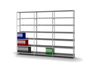 dossierstelling,grondveld,HxBxD 2200x1000x300mm,vaklast 60kg - 3