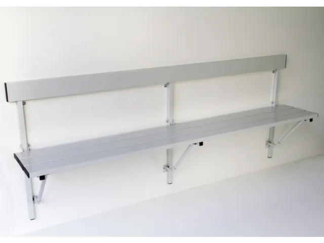 banc pliable,HxLxP 780x2000x380mm,barres alu,structure acier RAL7035