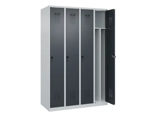 locker voor scheiding van kleding,HxBxD 1850x1200x500mm,4vak