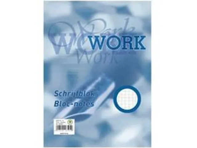 schrijfblok, ft A5, 70 g/m², 100 vel, geruit 5 mm