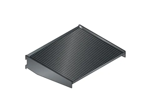 plank,v. werkplaatswagen,BxD 380x310mm,staal,zwart