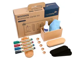 Whiteboard Starterkit WOODEN 17-delig - 1
