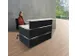 Balie Compleet 1350x 1015mm Recht Front Antraciet Bladen Wit