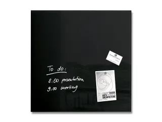 glasmagneetbord Sigel Artverum 48x48x1.5cm zwart - 1