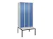 locker voor scheiding van kleding,HxBxD 2120x900x815mm,3vak