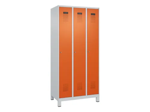 locker,HxBxD 1950x900x500mm,3vak,vak B 300mm,cil.-slot,voeten
