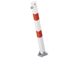 Afzetpaal Vierkant 70x70mm Omlegbaar Driekantslot Platte Kop - 2