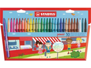 Viltstift Stabilo Power Non Permanent 280/30 30 Stuks Assorti - 1
