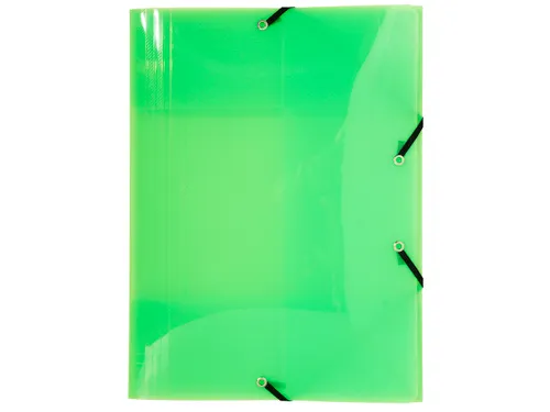 Elastomap 3 kleppen polypropyleen 5/10de Crystal Colours A4 Assorti