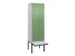 locker voor scheiding van kleding,HxBxD 2120x600x815mm,2vak
