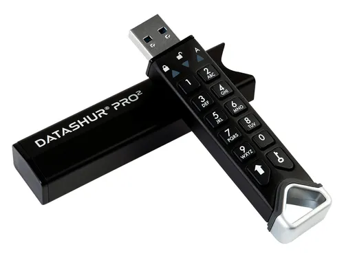 iStorage datAshur PRO2 USB Stick 32GB Gecodereerd Zwart