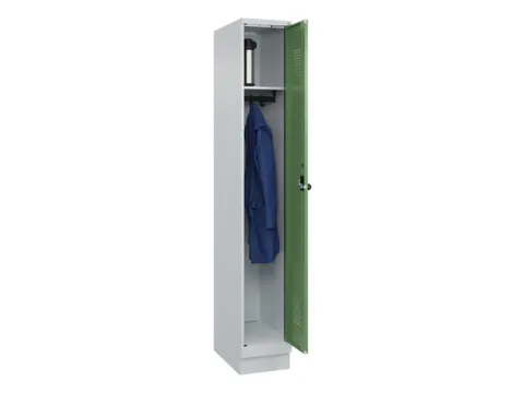 locker,HxBxD 1950x300x500mm,1vak,vak B 300mm,draaigrendel,sokkel