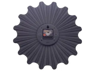 Metalen wandklok - 40cm - Stille klok - Bruin - Metaal - NeXtime "Sunn - 7