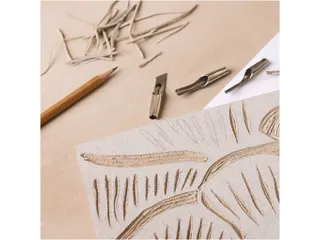 Creativ Company Linoleum 30x40cm dikte 3 mm, Grijs - 2