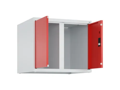 opzetkast,v. locker,2vak.,vak B 300mm,HxBxD 500x600x500mm,vleugeldeur