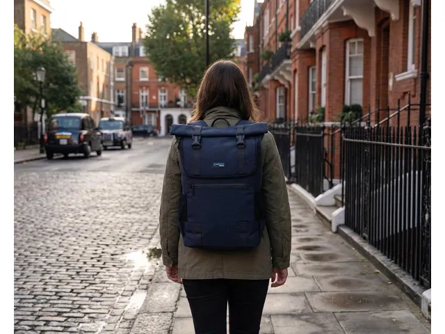 Donau Travel Rugzak London 18 Liter Laptop Rugzak 15.6 Inch Blauw