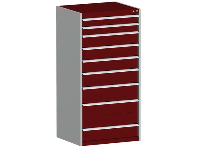 ladekast,HxBxD 1600x800x750mm,9lade(n),lade voor normale belastingen