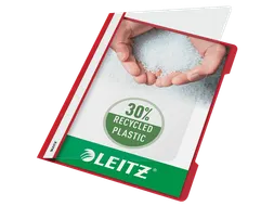 Snelhechter Leitz 4191 standaard A4 rood 30% gerecycled plastic