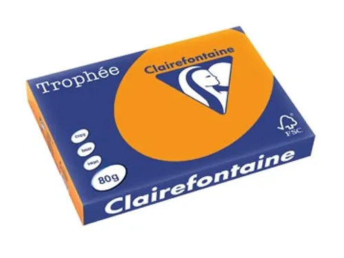 Trophée Intens Gekleurd Papier A3 80g 500 Vel Feloranje