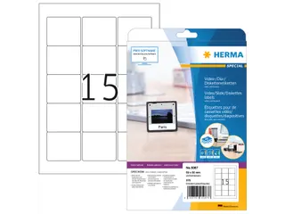 HERMA 5087 ZIP-disks etiketten A4 59x50mm Wit 375 stuks - 1