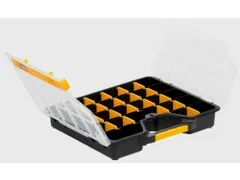 Assortimentsbak,HxBxD 62x365x295mm,PP,koffer zwart/geel