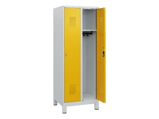 schoollocker,HxBxD 1630x600x500mm,2vak,vak B 300mm,cil.-slot,voeten - 1