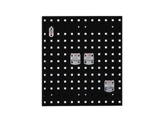 Geperforeerde Plaat Staalplaat Hxb 450x500mm Ral 9005 Gitzwart - 2