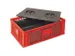 Euronorm-stapelbak,m. isoleerbox,HxLxB 240x600x400mm,20l,PE,rood