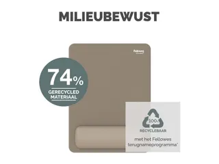 Muismat met polssteun Fellowes Breyta XL zand 21x28cm - 15