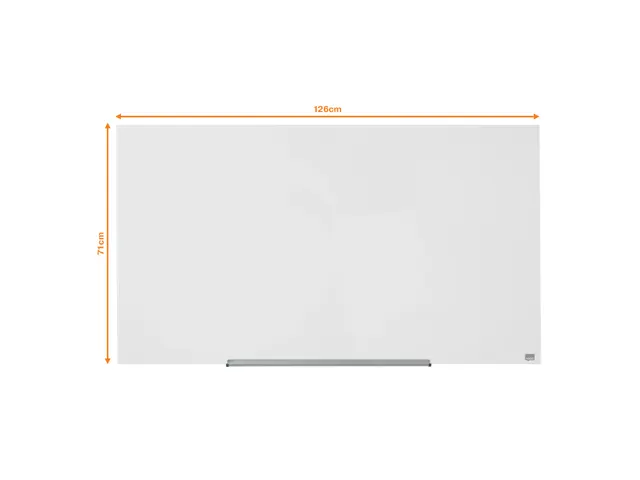 Nobo Diamond Glasbord Wit 71x126cm Impression Pro