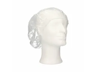 Douche cap PE transparant 52 cm 100 stuks - 1