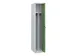 locker voor scheiding van kleding,HxBxD 1850x300x500mm,1vak