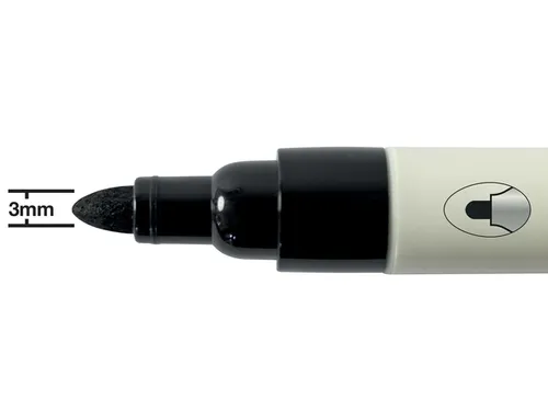 Whiteboardmarker Nobo ronde punt 3mm zwart