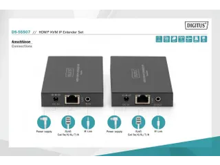 HDMI KVM Extender Set over IP 150m Full HD 1080p - 6