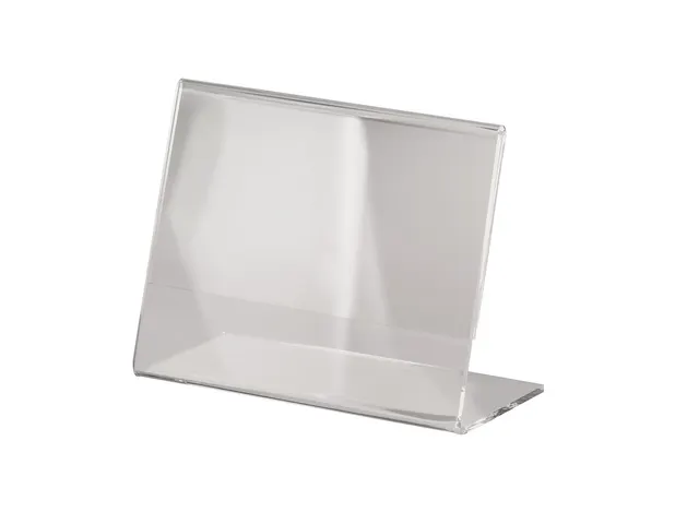 Tafelstandaard Sigel glashelder A7 schuin dwars