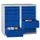 ladekast HxBxD 900x1000x500mm 10laden RAL7035 front RAL7035