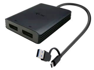 USB-A/USB-C Dual 4K/60 Hz DisplayPort Video Adapter - 1