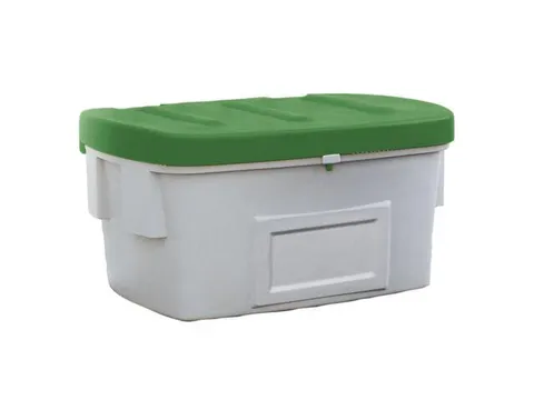 strooigoedbak,550l,HxBxD 748x1400x1070mm,PE,grijs,deksel groen