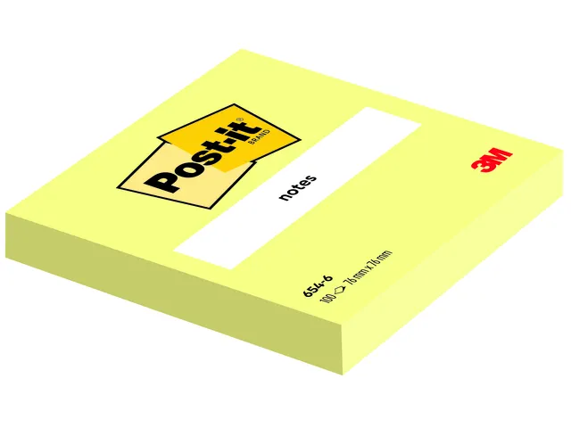 Memoblok 3M Post-it 6820 76x76mm Notes Canary Yellow
