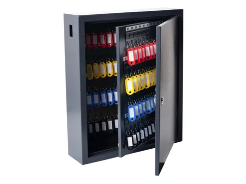 Sleutelkast Pavo deluxe 150 haken 450x380x110mm Cilinderslot grijs