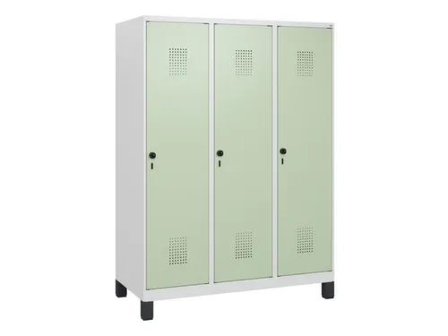 schoollocker,HxBxD 1630x1200x500mm,3vak,vak B 400mm,draaigrendel