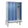 locker met bank,HxBxD 2120x1200x815mm,4vak,vak B 300mm,draaigrendel