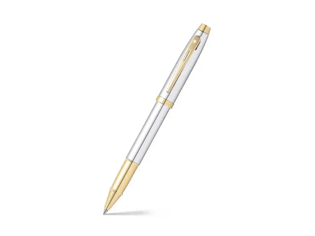 Rollerball SHEAFFER 100 E9340 Bright chrome gold tone