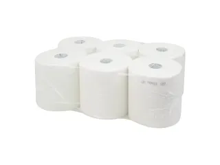 Poetspapier 118315 Midi Recycled 2-Laags Wit 6 Rol - 1