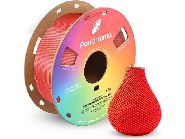 PLA Dual Matte 1,75mm rood-geel 1kg Panchroma 3D Filament