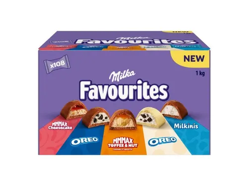Milka Favourites Mix doos 1kg 108 Stuks