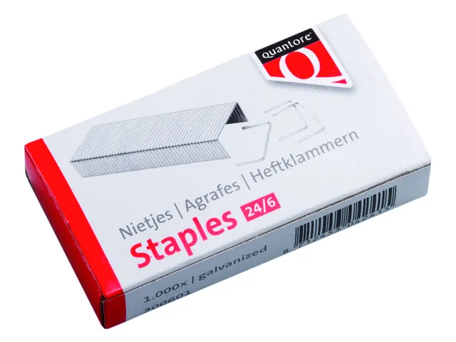 Nieten Quantore 24/6 Verzinkt 1000 Stuks