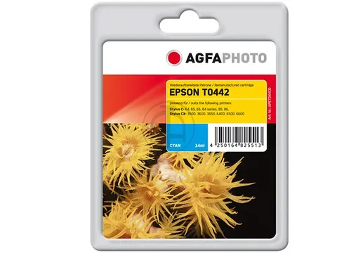 Agfa Photo Epson T0442 ST inkt Cyaan Rebuilt 455 pagina's 14ml